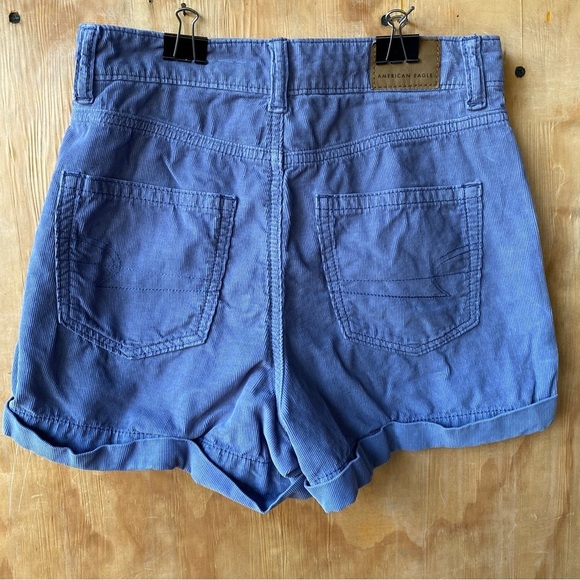 American Eagle Light Purple Corduroy Pastel Mom Short - Picture 3 of 13